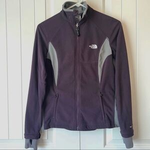 The North Face Women's TKA 100 Full Zip Fleece Jacket - Size Small - Purple/Grey